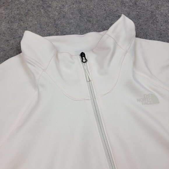 The North Face Sweatshirt Womens 1X Plus Ivory White Full Zip Jacket Outdoor - Picture 4 of 16